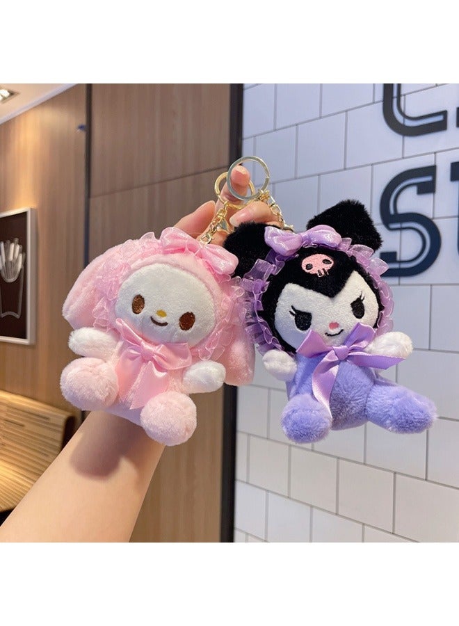 general Kuromi plush pendant Cute doll doll keychain plush toy the best gift for family and friends - Image 3