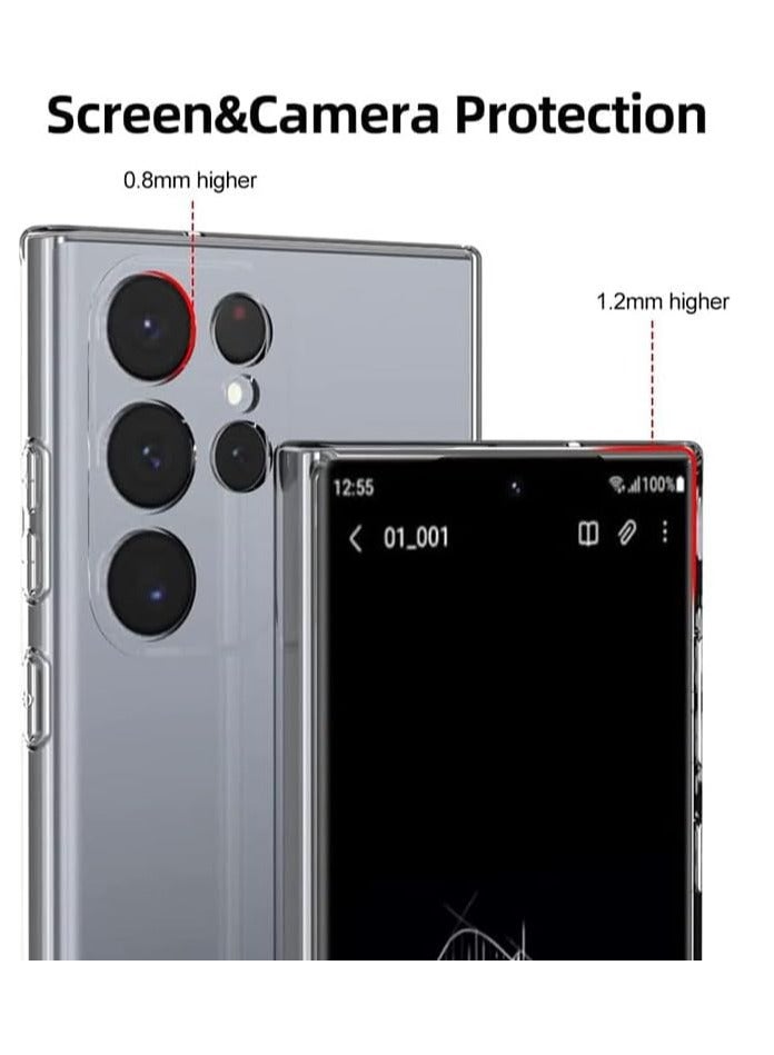 MIGOFAST S24 Ultra Case Clear Slim Thin Flexible TPU with Scratch-Resistant Gel Rubber Soft Silicone Protective Phone Case Cover Galaxy S24 Ultra Clear - Image 3