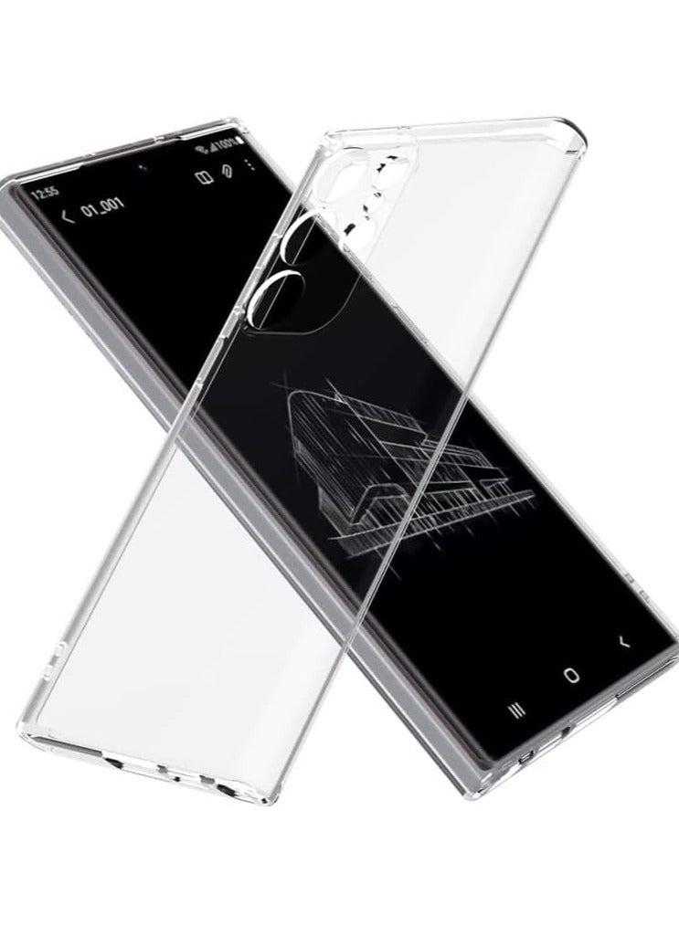 MIGOFAST S24 Ultra Case Clear Slim Thin Flexible TPU with Scratch-Resistant Gel Rubber Soft Silicone Protective Phone Case Cover Galaxy S24 Ultra Clear - Image 4