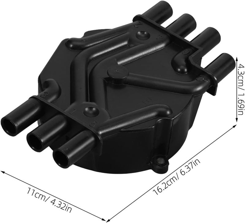 Distributor Cap and Rotor Kit Replacement for Heavy Duty Ignition Distributor Cap and Rotor Compatible with Fdqggm003 10452458 10452457 Automotive Engine Ignition System - Image 2