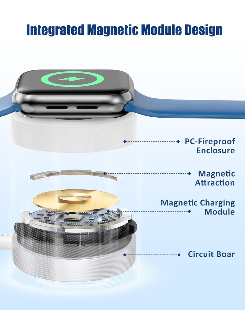 general for Apple Watch Charger Fast Charging,3 in 1 Multi Chargers Cable with 20W USB C Charger - Image 4