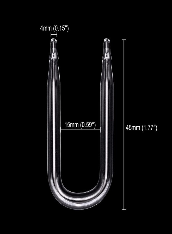 WEAVERBIRD U Shape CO2 Diffuser Aquarium Fish Tank Spacing 0.59" (15mm) Carbon Dioxide Regulator Check Glass Tube - Image 2