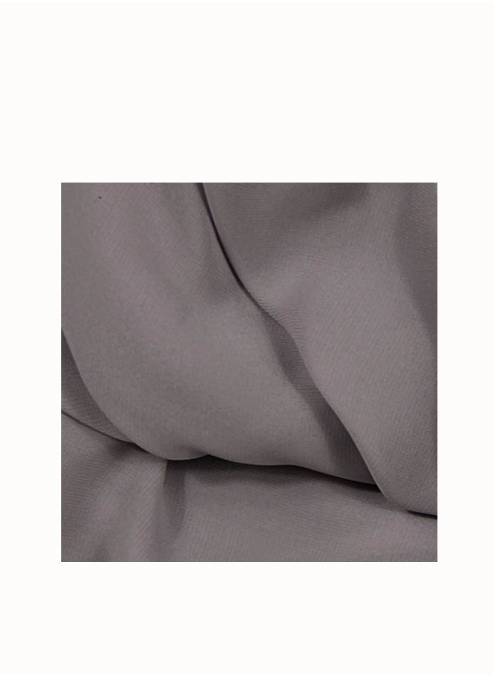 Perfectory PERFECTORY Women Lightweight Solid Chiffon Hijab Shawl Soft Premium Abaya Shawl Wrap Scarves, Long Bridal Hijab Scarf- Fossil Grey  - Image 2