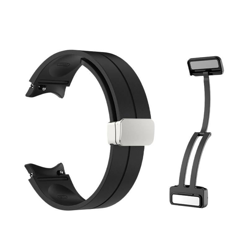 سوار ساعة ذكية رياضي من السيليكون متوافق مع Samsung Galaxy Watch 5 بملاءمة قابلة للتعديل وحزام ناعم للاستبدال اليومي باللون أزرق قابل للتعديل - Image 4