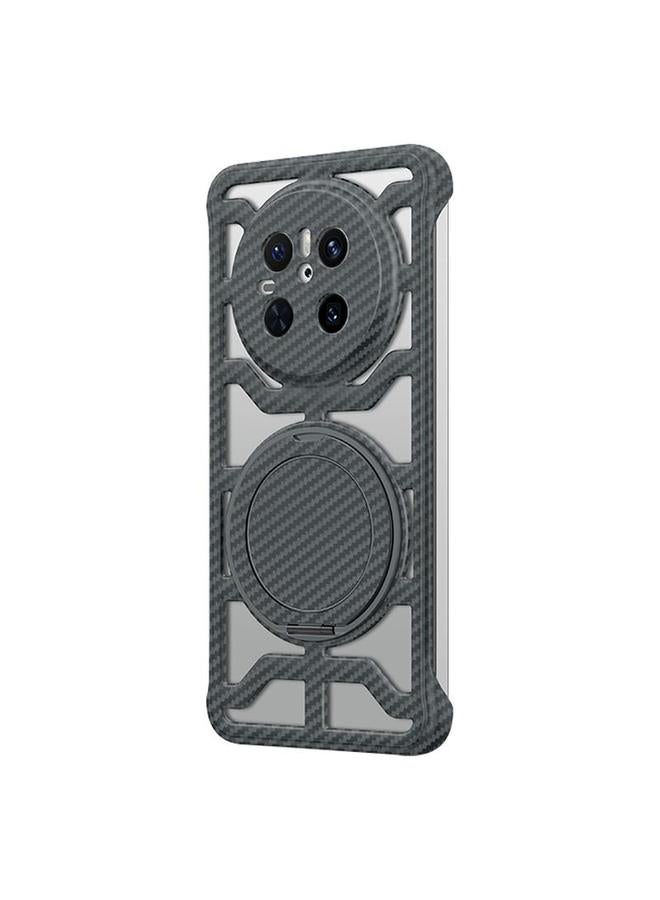 اس-توب جراب هاتف Huawei Mate 70 من ألياف الكربون المجوفة مع حامل دوار MagSafe - Image 1