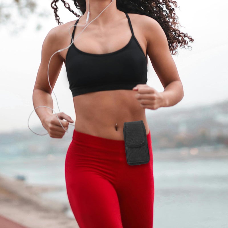 حقيبة خصر هاتف من قماش أكسفورد مقاومة للماء خفيفة الوزن مع حزام حلقة للسفر في الهواء الطلق - Image 4