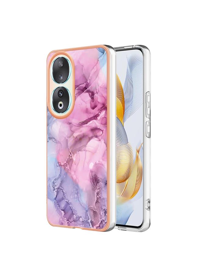 اس-توب جراب لهاتف Honor 90 5G، جراب هاتف IMD مزدوج الجوانب مطلي بالرخام الكهربائي - Image 1