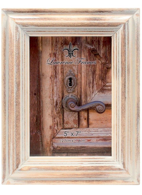Lawrence Frames 5x7 White Wash Maple Picture Frame Natual