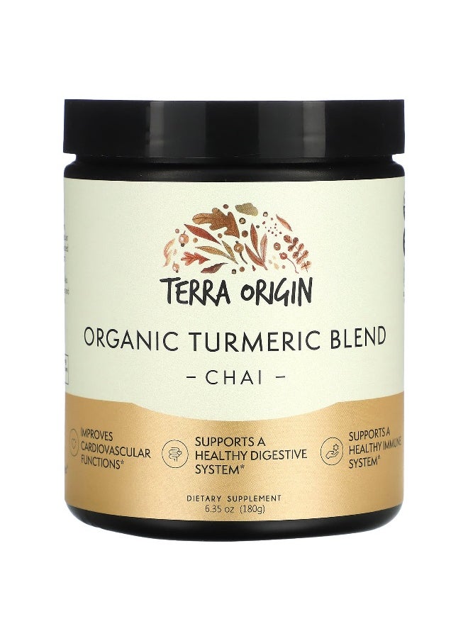 Terra Origin - Terra Origin, Organic Turmeric Blend, Chai, 6.35 oz (180 g) - Image 1