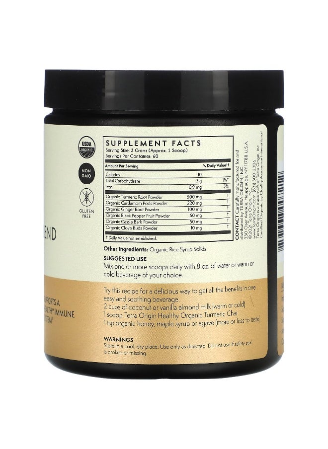 Terra Origin - Terra Origin, Organic Turmeric Blend, Chai, 6.35 oz (180 g) - Image 1