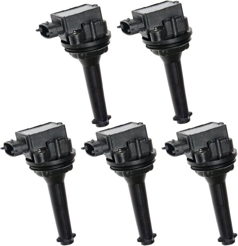 MAS Set of 5 Ignition Coils Pack Replacement for Volvo V70 C70 S60 S70 S80 XC70 XC90 - Image 1