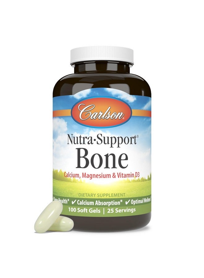كارلسون - نيوترا-سوبرت بون، كالسيوم، ماغنيسيوم وفيتامين د3، صحة العظام، امتصاص الكالسيوم والعافية المثالية، 100 كبسولة هلامية - Image 5