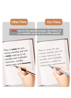 Y&D Erasable Pens, 6 Pcs Rollerball Pen, with 3PCS Rubber Sticks, 0.5mm Retractable Ink Eraser Gel Pens for Kids Adults School Supplies Office Stationery  - Image 4