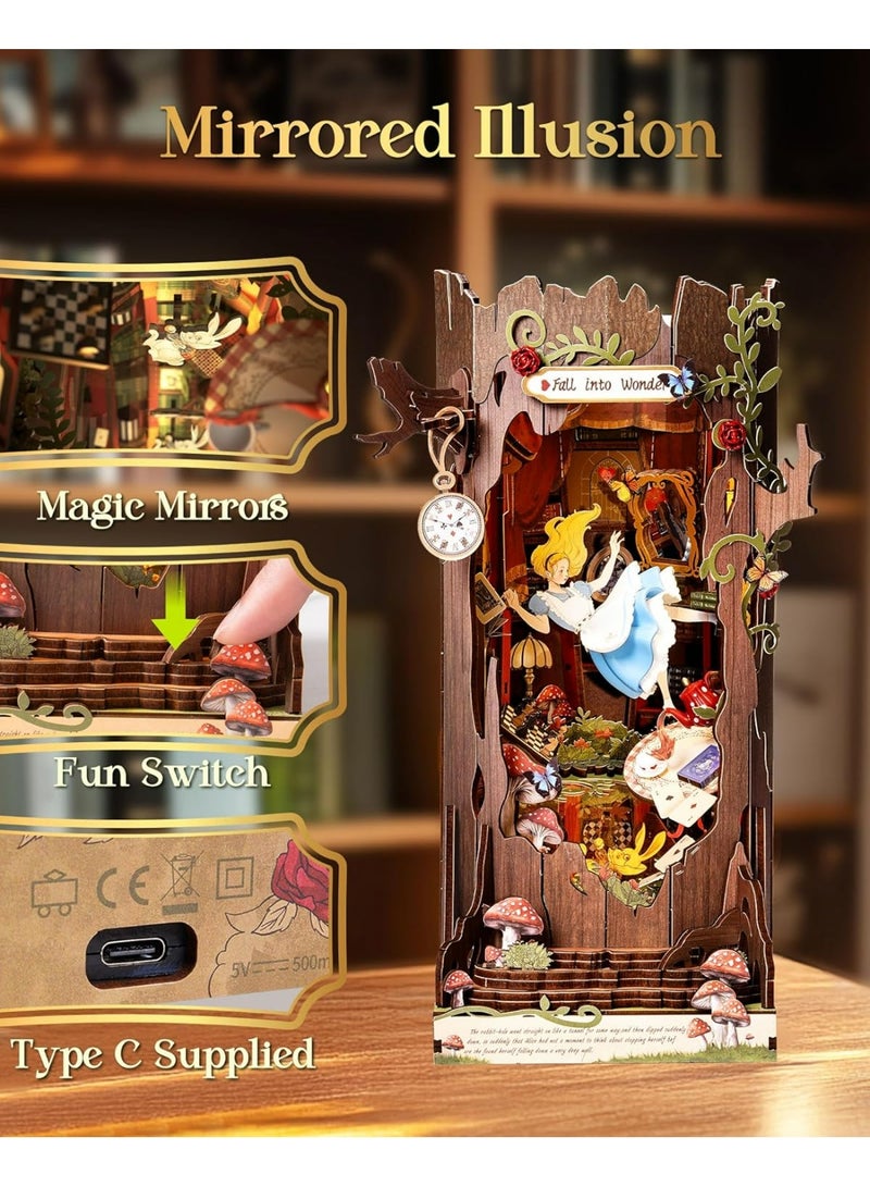 ROBOTIME Rolife Fall into Wonder DIY Book Nook Shelf Insert Kit TGB12 - Image 2