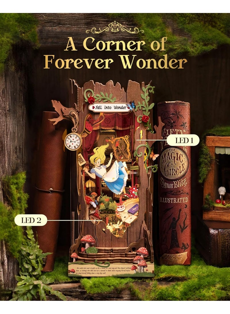 ROBOTIME Rolife Fall into Wonder DIY Book Nook Shelf Insert Kit TGB12 - Image 3