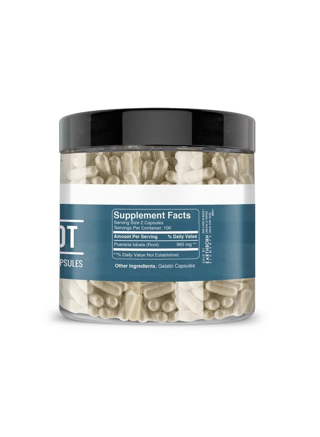 Earthborn Elements Kudzu Root 200 Capsules, Pure & Undiluted, No Additives - Image 3