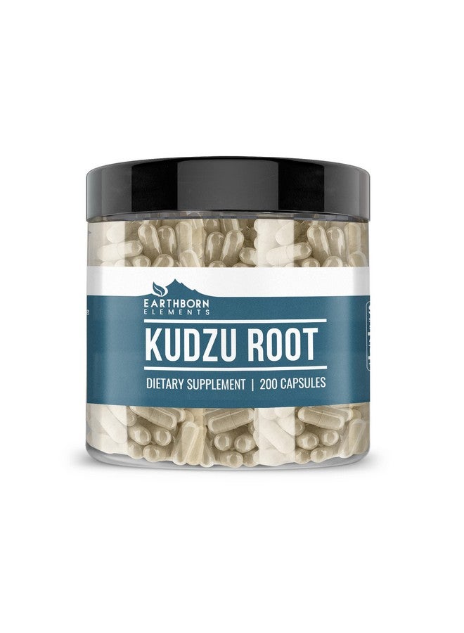 Earthborn Elements Kudzu Root 200 Capsules, Pure & Undiluted, No Additives - Image 1