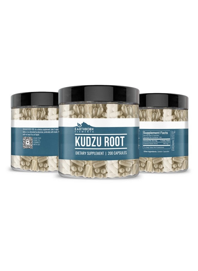 Earthborn Elements Kudzu Root 200 Capsules, Pure & Undiluted, No Additives - Image 4