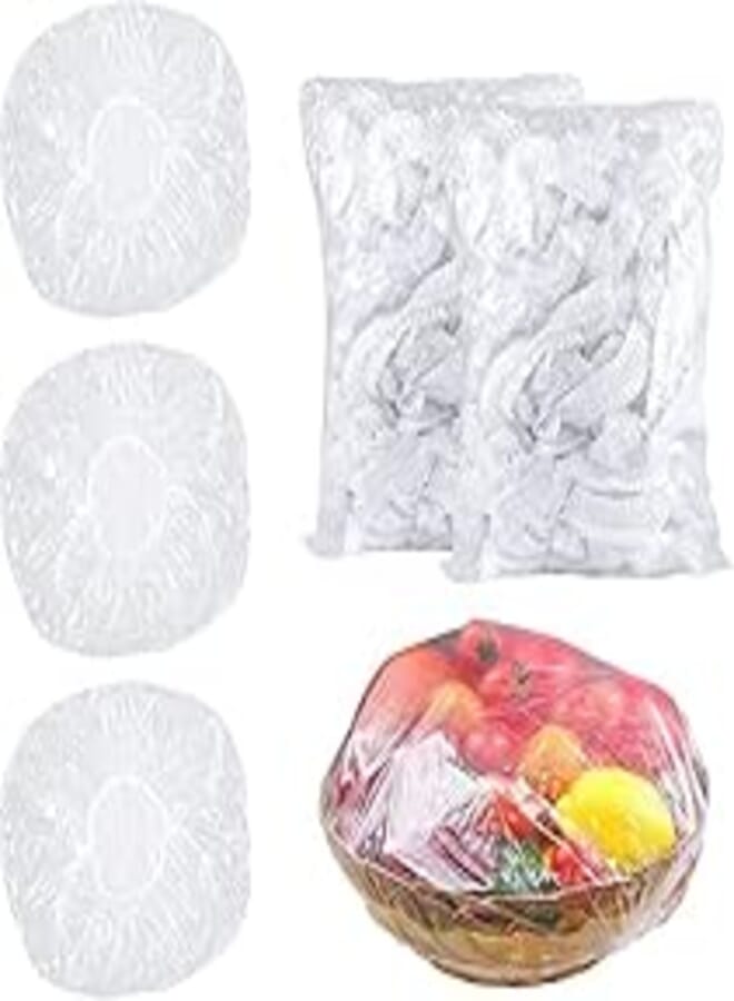 Fresh Fresh 200PCS Reusable Elastic Food Storage Covers Dish Plate Wrap Bowl Covers Alternative to Foil for Kitchen Outdoor Picnic Home 