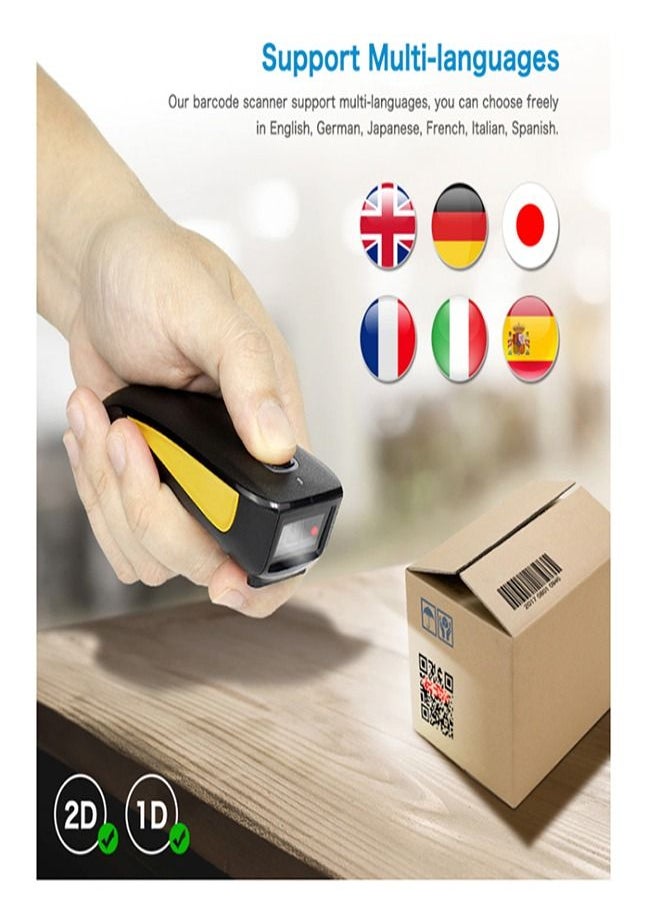 ماركة غير محددة - ماسح الباركود اللاسلكي قابل لإعادة الشحن - Image 1