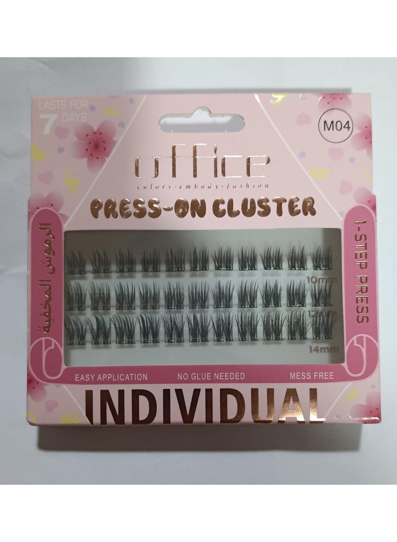 Office 1-Step Press Natural Eyelashes No Glue Needed  M04