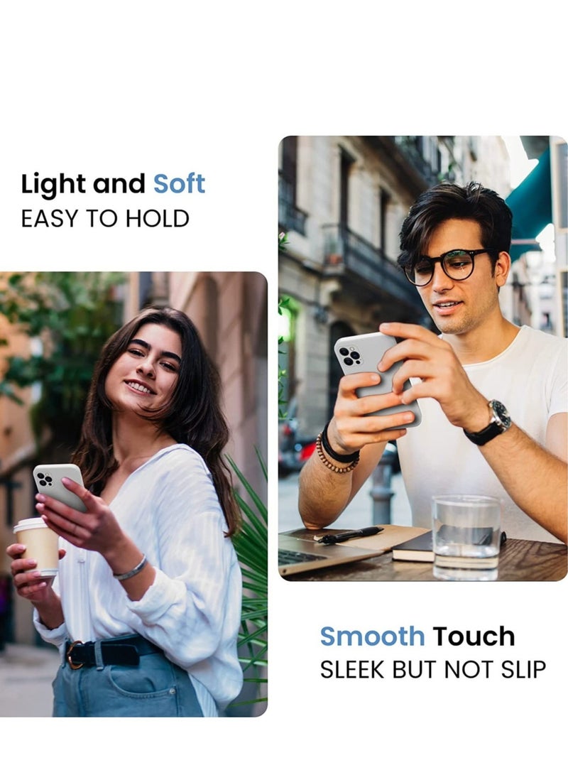 iPhone 14 Pro Max Case – Silicone Upgraded [Camera Protection] with [2 Screen Protectors], Soft Anti-Scratch Microfiber Lining, 6.7 Inch, White - Image 2