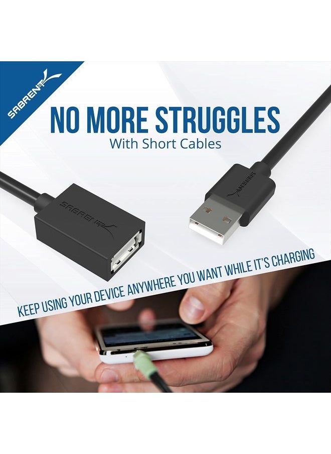 SABRENT - Sabrent 32-foot USB 2.0 Active Extension Cable (CB-USBXT) - Image 1