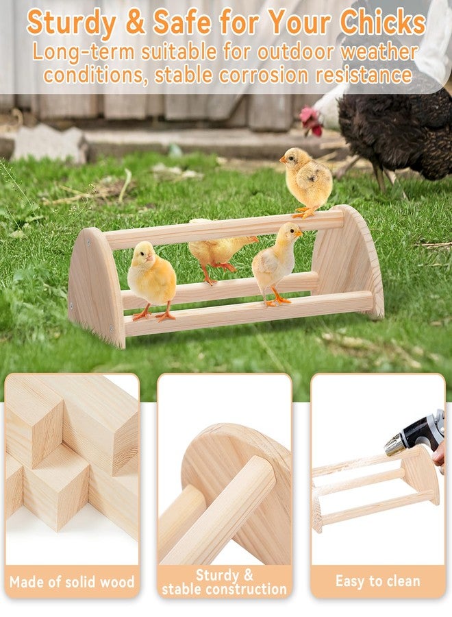 بتس فيت مجثم دجاج PETSFIT بتصميم يمنع الدوران، قضيب خشبي قوي للدجاج، سهل التركيب والتنظيف، ألعاب مسلية للدجاج - Image 3