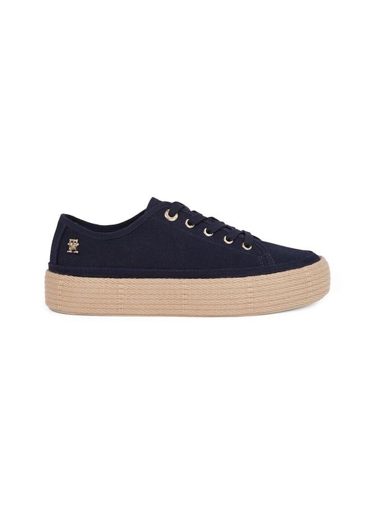 TOMMY HILFIGER VULCANISED ESPADRILLE TRAINERS  - Image 1