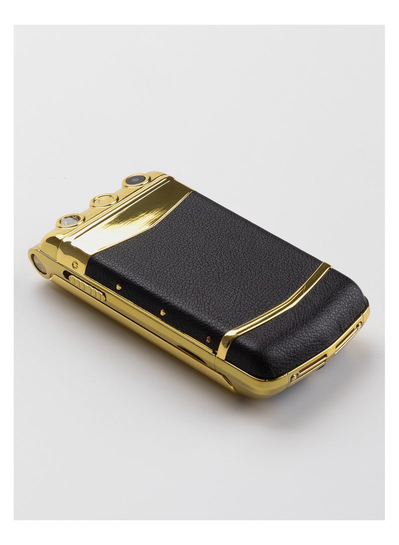 Hope Luxury Flip Phone - Dual Sim Keypad Mobile - Classic Flip Design - Gold Finish - Unboxed Like New - Image 3