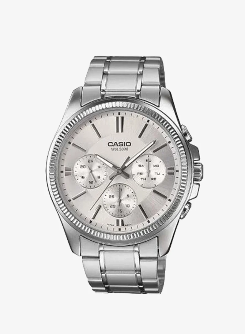 كاسيو Men's Stainless Steel Analog Watch MTP-1375D-7AVDF - 42 mm