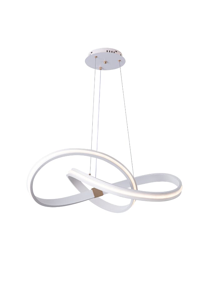 بيست باور ثريا سقف LED مودرن 6218 - ثلاث مستويات إضاءة - ارتفاع قابل للتعديل حتى 90 سم - 142 واط - مصباح معلق أنيق لغرفة المعيشة أو الطعام أو النوم - Image 3