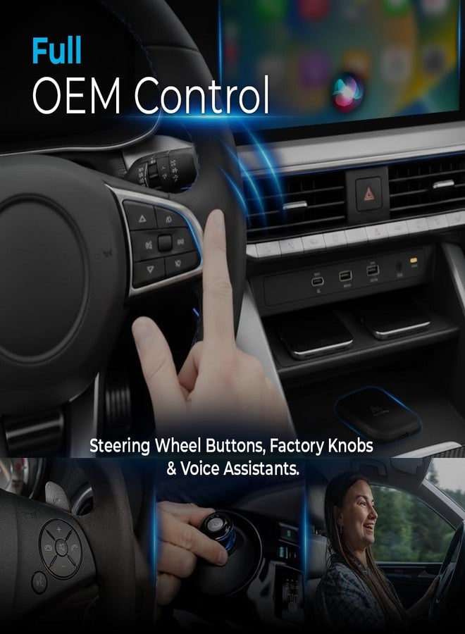 AutoSky Ai Box Lite Air - استمتع بالبث أثناء التنقل، وشاهد نتفليكس ويوتيوب في سيارتك. حوّل نظام CarPlay السلكي إلى نظام CarPlay لاسلكي أو Android Auto. - Image 5