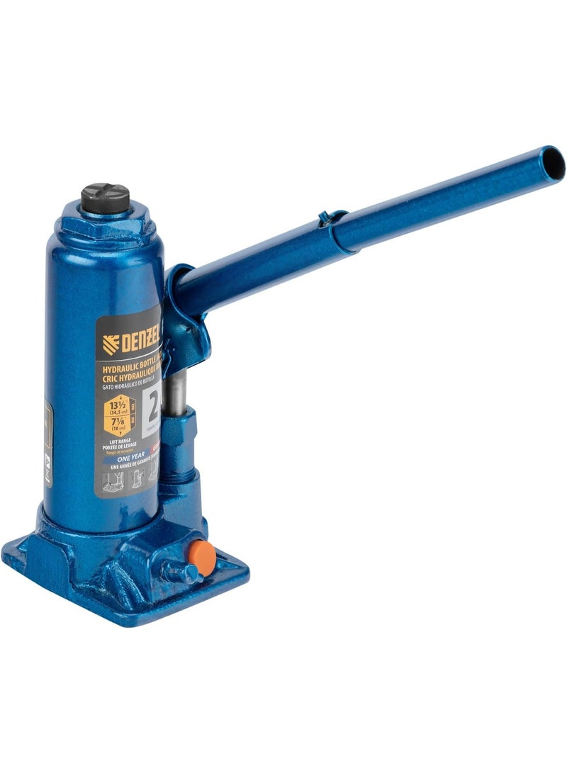 Denzel 2T (Range 7 1/8"-13 1/2") Hydraulic Bottle Jack – Heavy-Duty Car Jack Lifting Range – Reliable Automotive Tool - Image 3