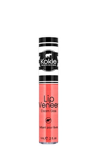 Kokie Cosmetics Lip Veneer Cream Lip Gloss Just Peachy 02 Fluid Ounce