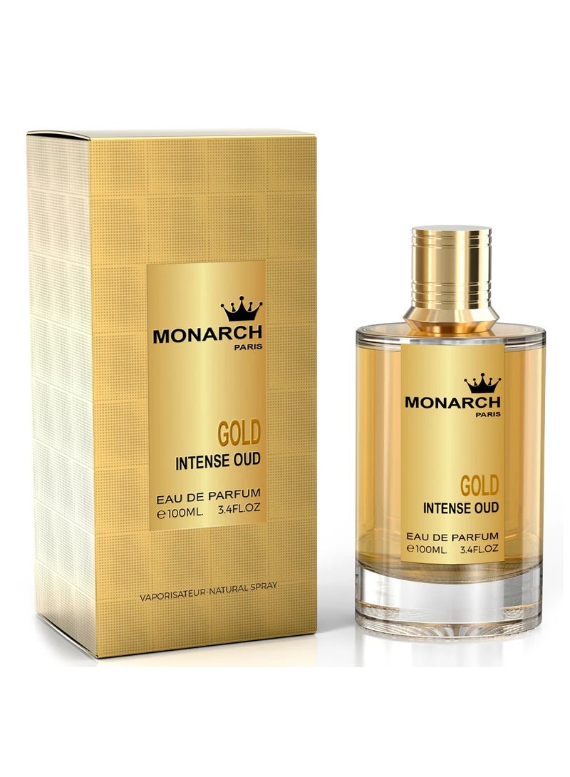 Milestone Monarch Paris Gold Intense Oud Eau De Parfum For Unisex - 100 ML - Image 1