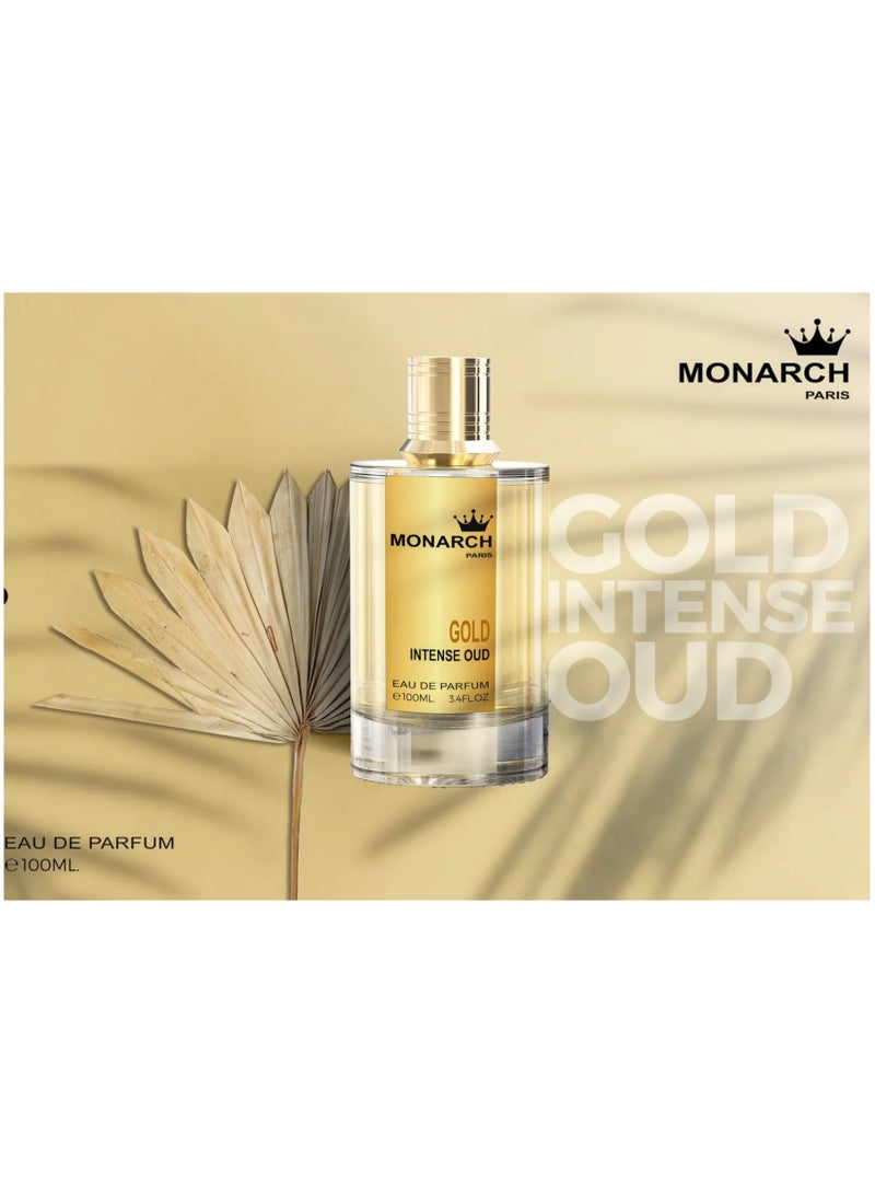 Milestone Monarch Paris Gold Intense Oud Eau De Parfum For Unisex - 100 ML - Image 4