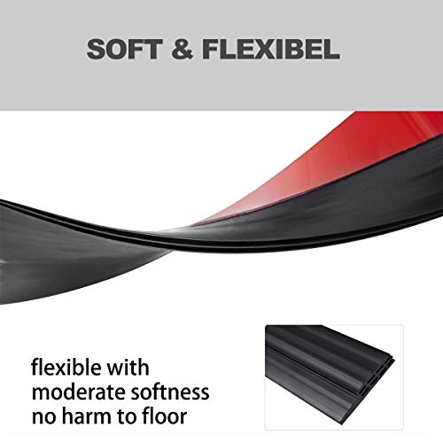 Suptikes 2 Pack Door Draft Stopper, Door Sweep for Exterior/Interior Doors, Under Door Seal Under Door Draft Blocker, Soundproof Door Bottom Weather Stripping, 2" W x 39" L, Black - Image 5