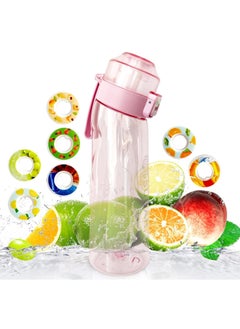 Air Up Water Bottle, 650ML Scent Water Cup with 7 Flavour Pods,Leak Proof Sports Water Cup with Straw Suitable for Outdoor Sports,Gifts From Friends, Birthday Gifts (Pink)