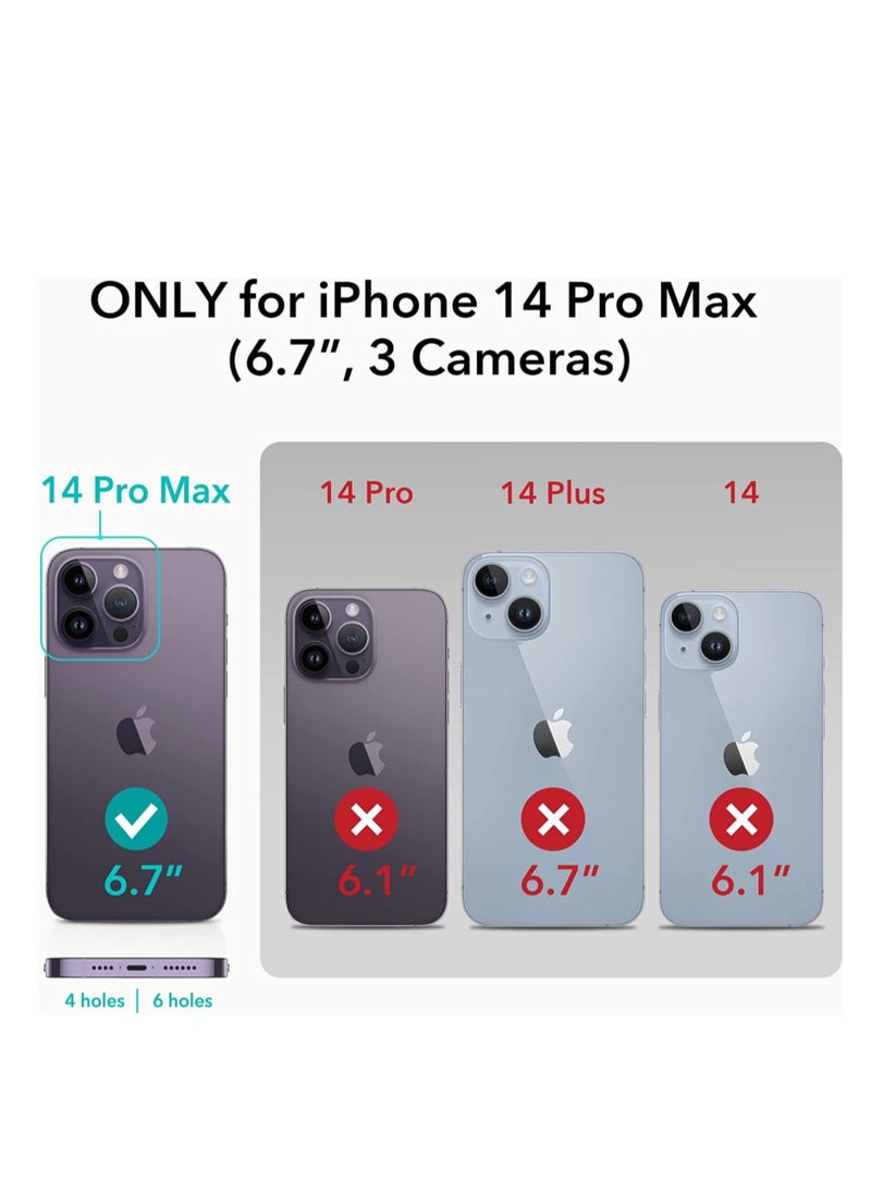 ELTRAZONE - iPhone 14 Pro Max Case, MagSafe Phone Case Supports Magnetic Wireless Charging, Shockproof Military-Grade Protection, Scratch-Resistant Back, Classic Hybrid Cover for iPhone 14 Pro Max, Black - Image 1