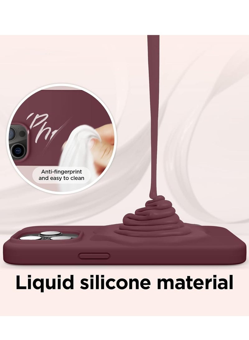 ELTRAZONE [3-in-1] iPhone 15 Plus Case Bundle – Red Premium Liquid Silicone Shockproof Cover with 9H Tempered Glass Screen Protector - Image 2