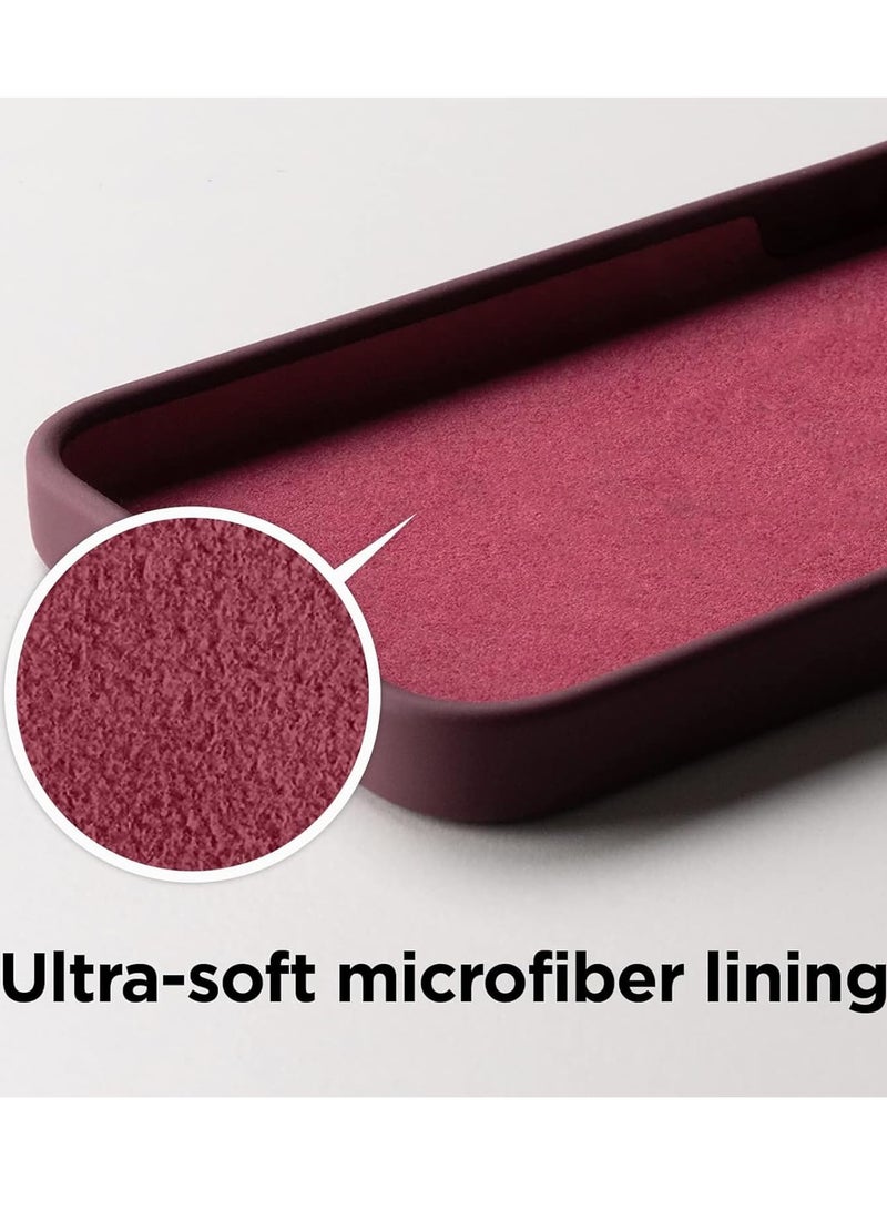 ELTRAZONE [3-in-1] iPhone 15 Plus Case Bundle – Red Premium Liquid Silicone Shockproof Cover with 9H Tempered Glass Screen Protector - Image 5