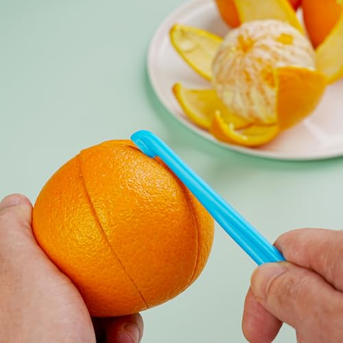 NewTalent New Talent 6 Orange Peeler Set Orange Peeler Easy Open Citrus Lemon Citrus Peeler Cutter Vegetable Slicer Fruit Tools Kitchen Gadgets(Neon Bright Color) - Image 4