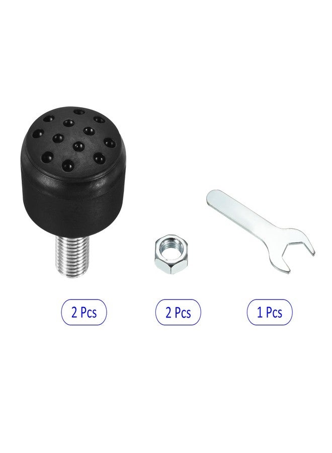 M METERXITY Roller Skate Stopper - Rubber Brake Block with Holes Toe Stops, Adjustable with Bolts, Apply to Roller Skate (0.6 Inch Dia Thread, Black) - Image 4