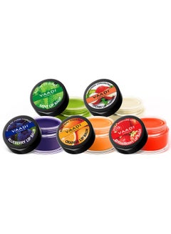 VAADI HERBALS Assorted Lip Balms, 10G (Pack Of 5) 100% Natural Lip Balms| For Dry & Chapped Lips | 24Hr Hydration |  - Image 1