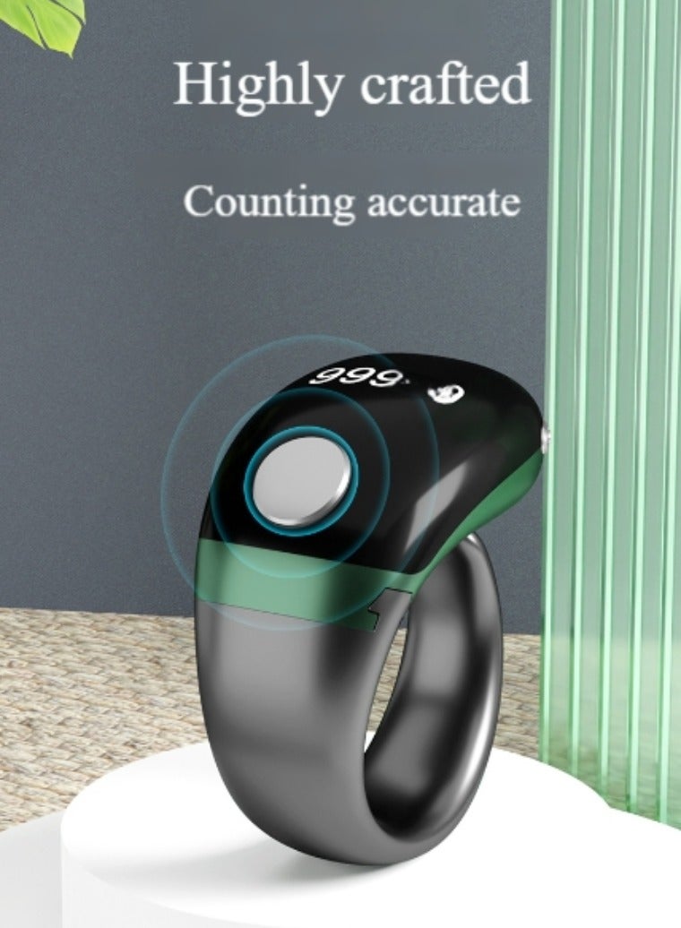 Lightweight Prayer Smart Ring Tasbih Counter OLED Display Large Battery Vibration Reminder Bluetooth Connection 3 Sizes 18mm/20mm/22mm Ramadan Eid Gift for Men Women - Image 4