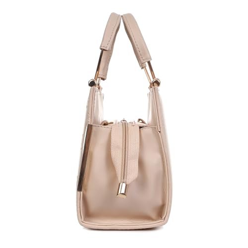 ROSS BROWN PU Synthetic Leather Women's Mini Satchel Bag | Ladies Purse Handbag- Mini (Beige) - Image 4