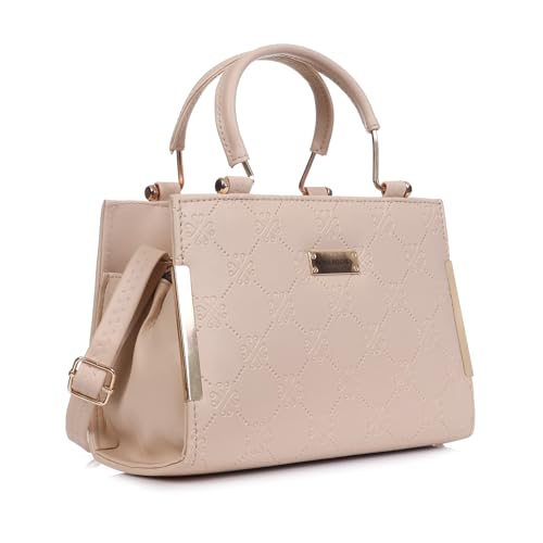 ROSS BROWN PU Synthetic Leather Women's Mini Satchel Bag | Ladies Purse Handbag- Mini (Beige) - Image 1