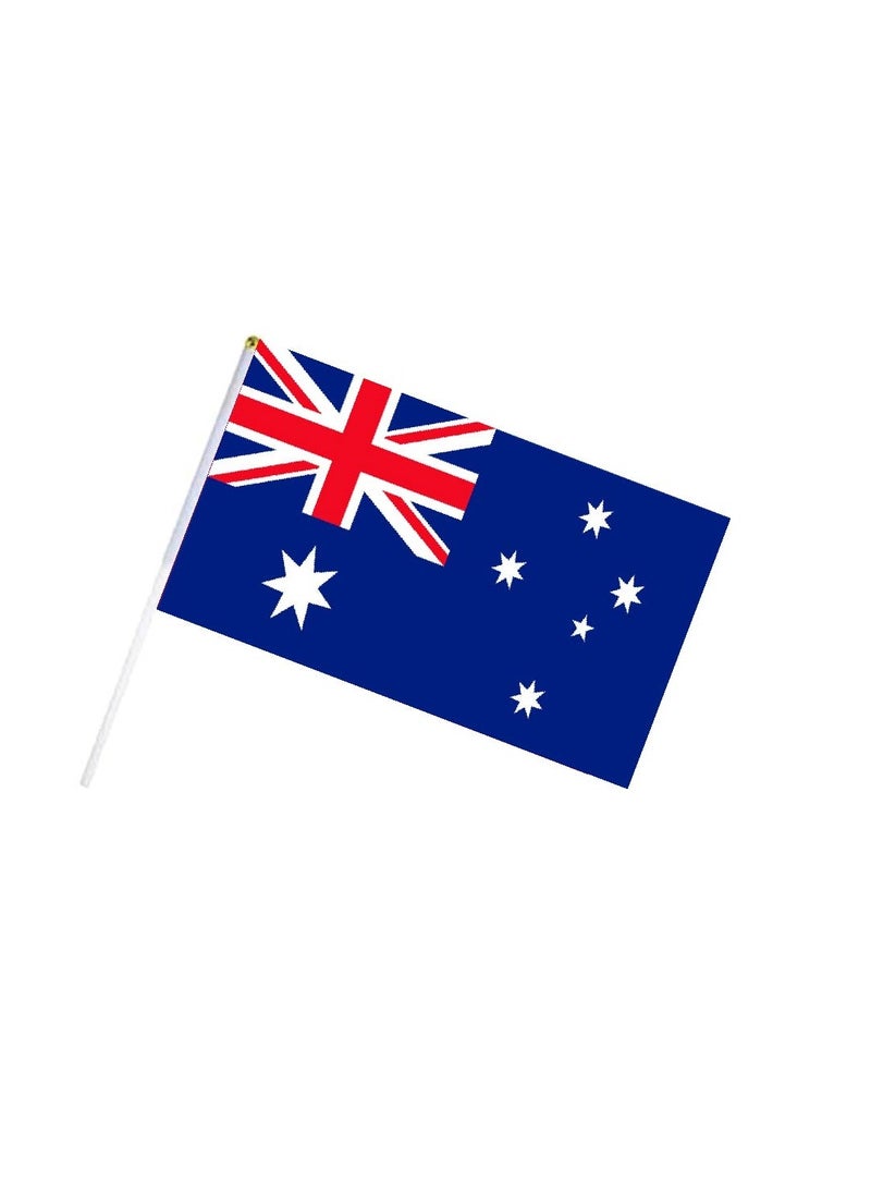 Generic - Australia Cricket Sports Fans Combo Pack - Pack of 3 - Drawstring Bag, Hand Flag and Cap - Australia Cricket Enthusiasts Combo Pack - Ideal for Cricket Matches and Events - Image 1