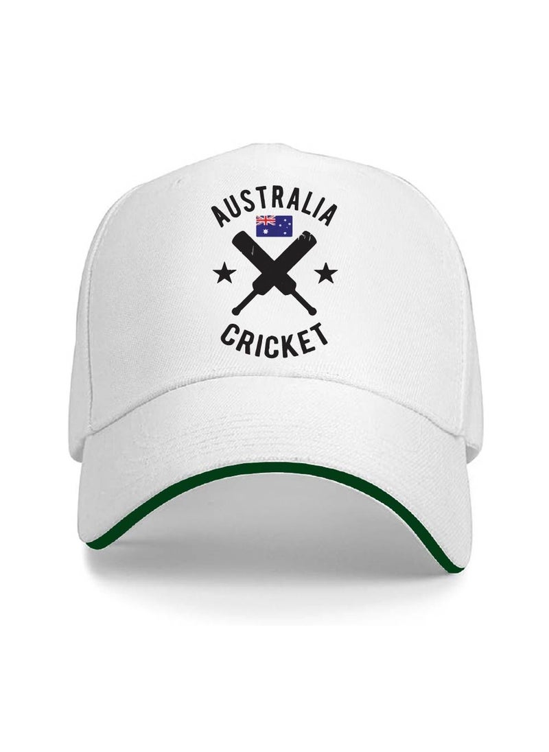 Generic - Australia Cricket Sports Fans Combo Pack - Pack of 3 - Drawstring Bag, Hand Flag and Cap - Australia Cricket Enthusiasts Combo Pack - Ideal for Cricket Matches and Events - Image 1